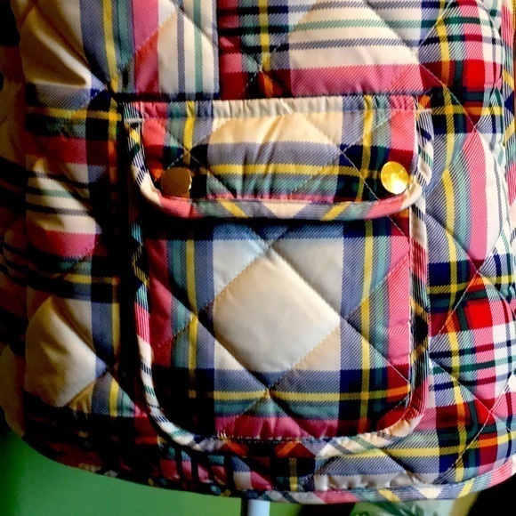 ST JOHNS BAY plaid puffer vest - Picture 3 of 10